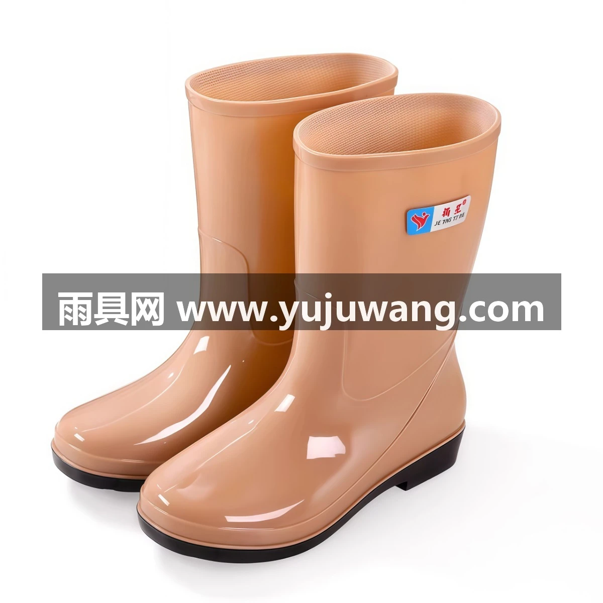 武汉雨具网·雨鞋女款耐磨中筒水靴保暖防滑厚底雨靴软底休闲时尚成人水鞋女士·产品图6