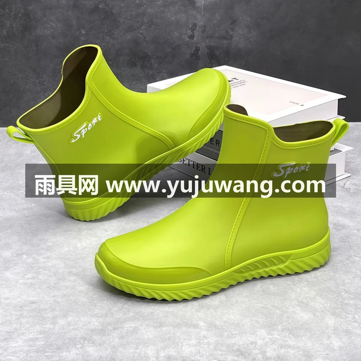 武汉雨具网·男士雨鞋防滑男款水鞋加绒2026新款钓鱼胶鞋工地赶海短筒防水雨靴·产品图3