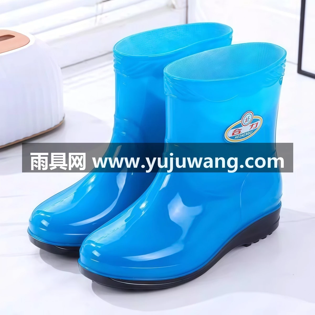 武汉雨具网·雨鞋女款2026新款春秋女士雨靴女款防水鞋中筒防滑厚底水靴劳保靴·产品图5