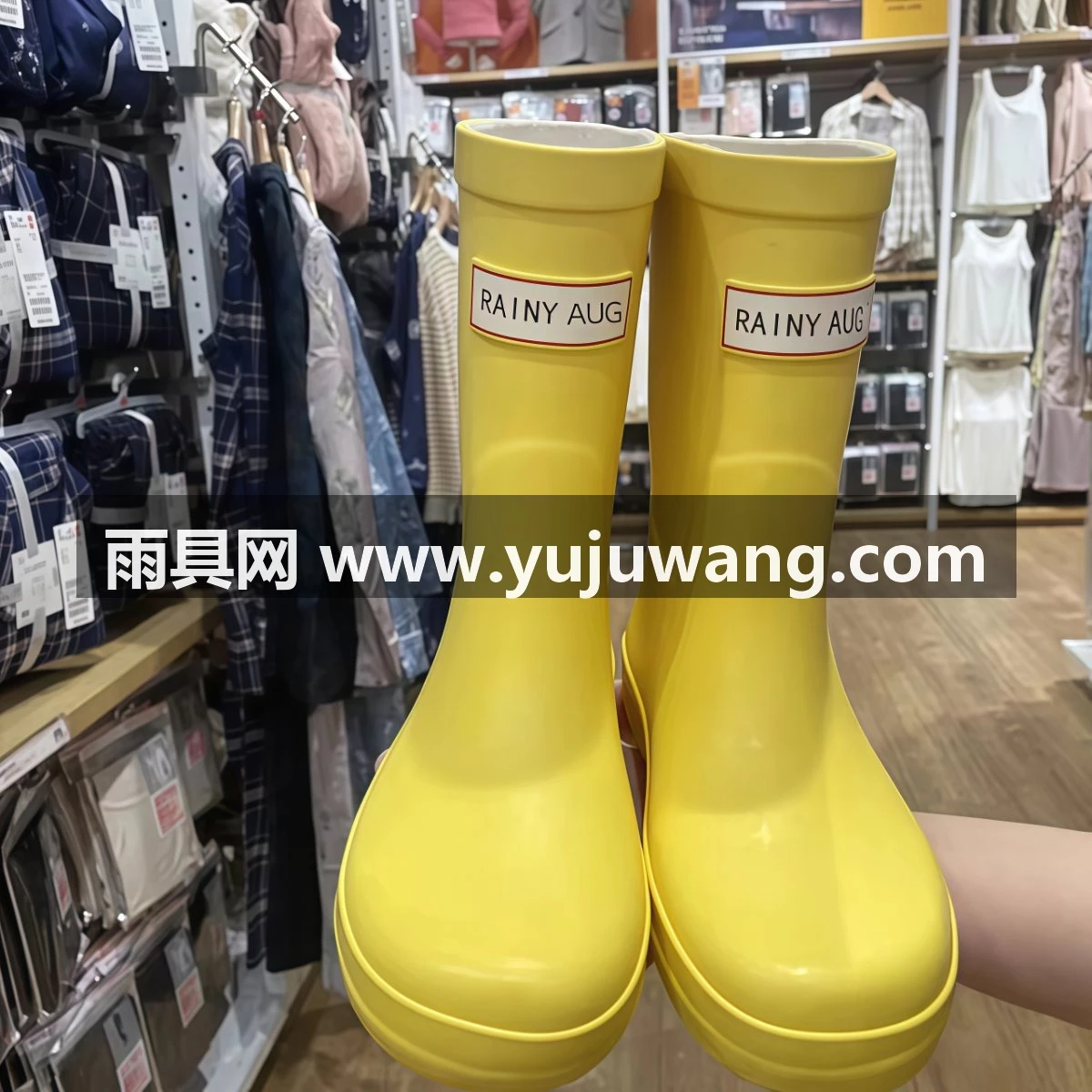 武汉雨具网·韩版亲子雨鞋女款时尚雨靴中筒防水轻便亲子水鞋新款水靴防滑胶鞋·产品图3