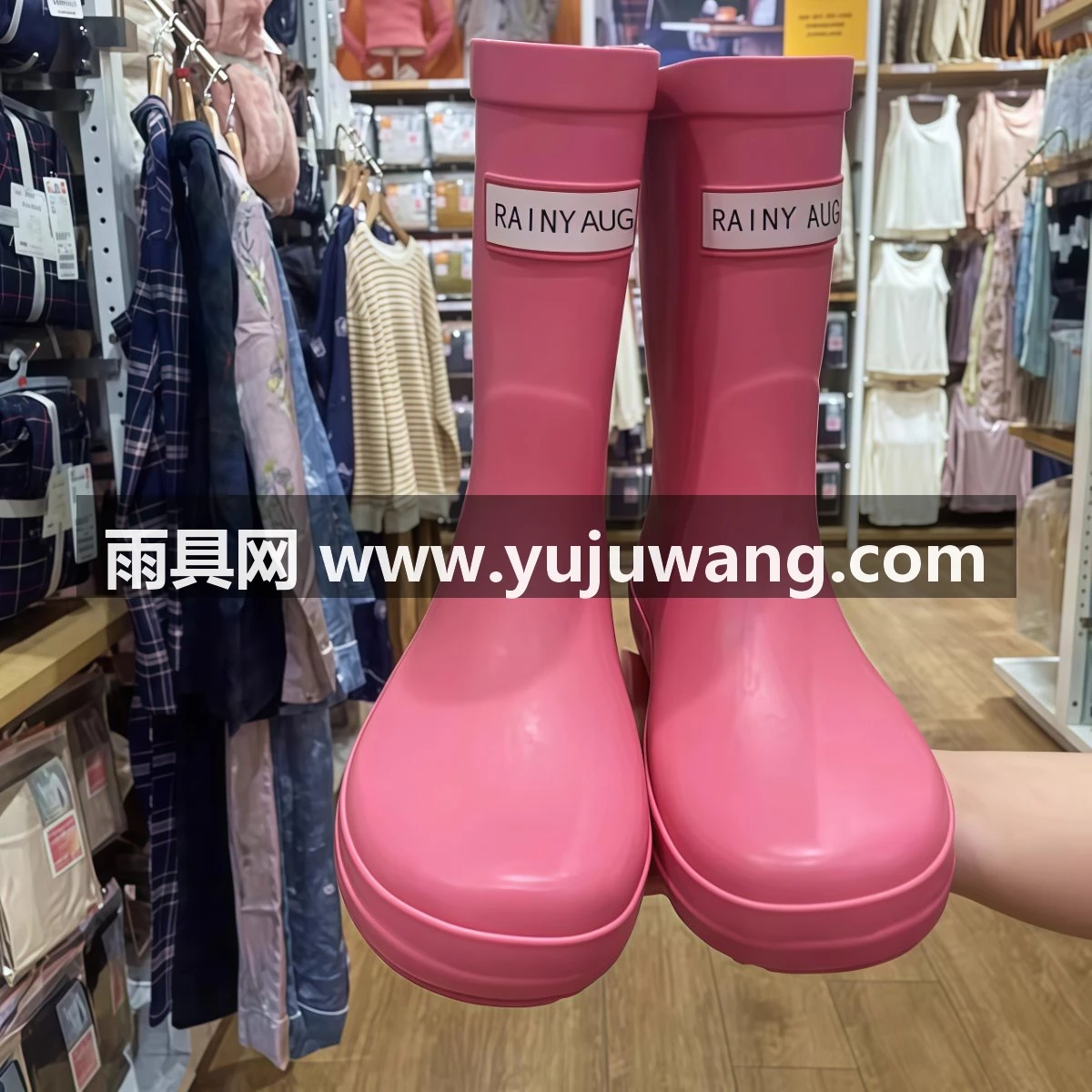 武汉雨具网·韩版亲子雨鞋女款时尚雨靴中筒防水轻便亲子水鞋新款水靴防滑胶鞋·产品图5
