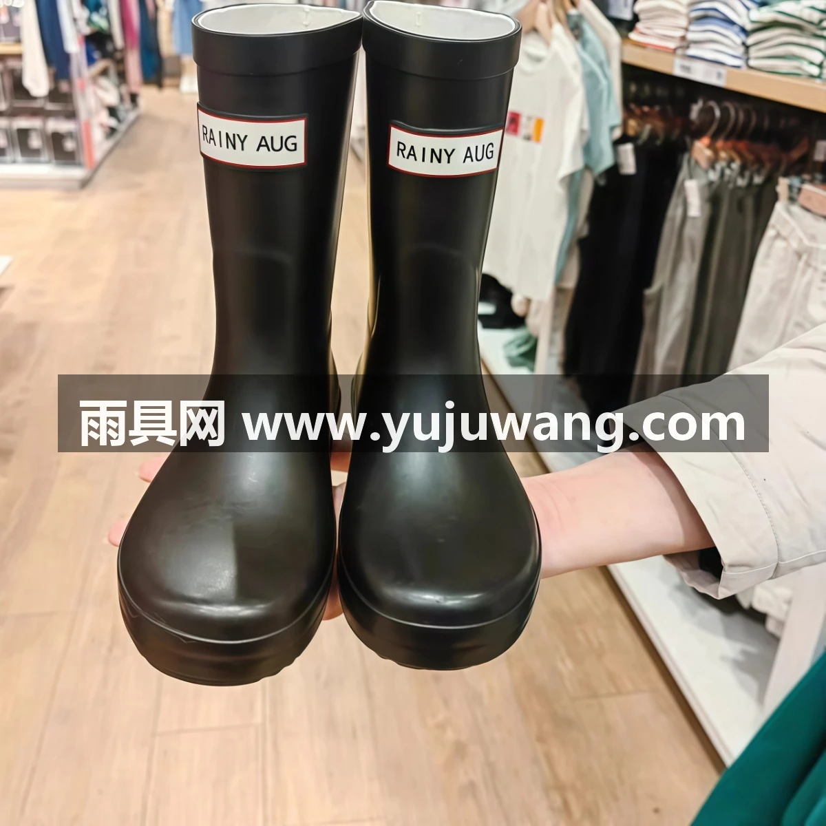 武汉雨具网·韩版亲子雨鞋女款时尚雨靴中筒防水轻便亲子水鞋新款水靴防滑胶鞋·产品图6