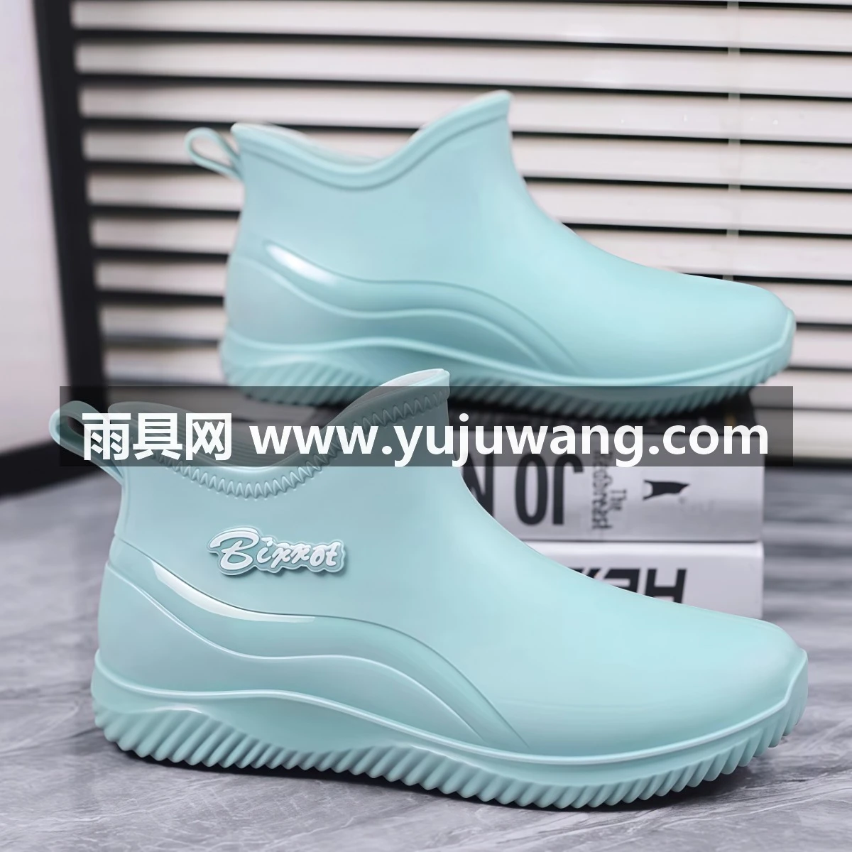 武汉雨具网·雨鞋男款春季厨房厨师工作劳保骑手雨天钓鱼防滑防水加绒胶鞋水鞋·产品图5