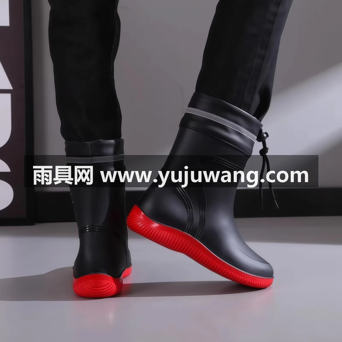 武汉雨具网·雨鞋男款2026新款防水鞋中筒防滑套鞋雨靴子户外胶鞋男女耐磨轻便·产品图3