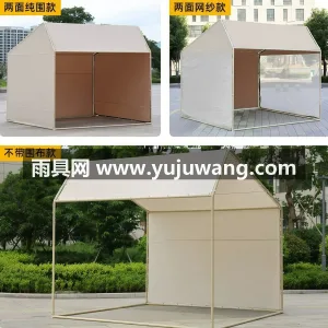 牛津布材质 · 双针工艺 ·钢结构 本款户外斜顶摆摊位集市帐篷由武汉本土大型 图3