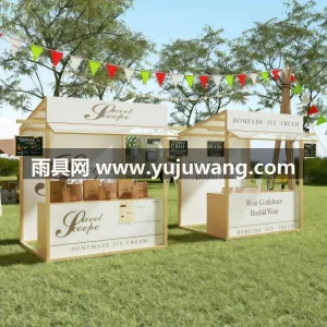 铁艺材质，高温烤漆 · 金属材质 本款集市摊位架帐篷由武汉本土大型雨伞供应 图4