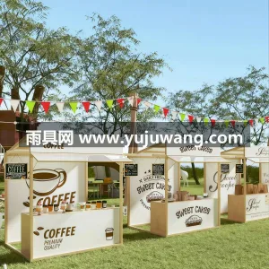 铁艺材质，高温烤漆 · 金属材质 本款集市摊位架帐篷由武汉本土大型雨伞供应 图6