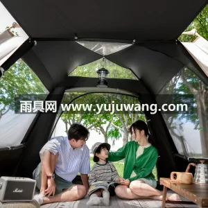 涤纶 · 玻璃钢 · 哑光PE防水布 武汉本地大型雨具供应链供货帐篷天幕二合一 图3