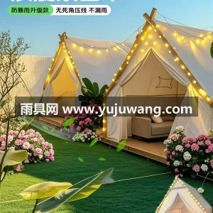 涤纶外账 · 牛津布帐底 · 品质防腐木 本款网红户外三角帐篷由武汉本土大型雨伞供 图2