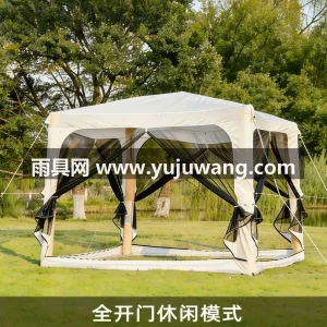 150D牛津布 · 网纱 本款自动充气穹顶天幕帐篷，由武汉本土大型 图6