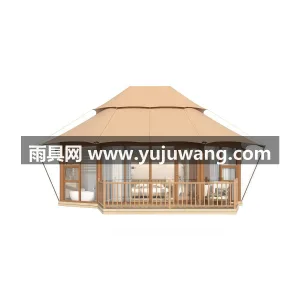 高密涂层牛津布 · PVC刀刮布 · 断 本款户外酒店帐篷由武汉本土大型雨伞供应服 图5