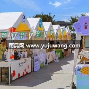 牛津布 · 铁支架 本款网红夜市集市摆摊专用户外遮阳棚，由武 图1