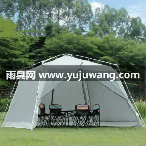 150D牛津布 · 黑胶防晒面料 户外全自动速开钛黑胶遮阳篷防雨防蚊客厅帐露营凉棚穹