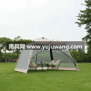 150D牛津布 · 黑胶防晒面料 本款全自动速开钛黑胶穹顶天幕帐篷，由武汉 图3