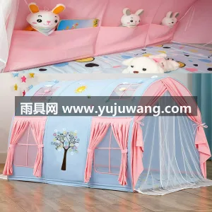 实心纤维支架 · 亲舒棉布 · 高密网纱 本款 1.6 米加长款儿童室内帐篷，由武 图2