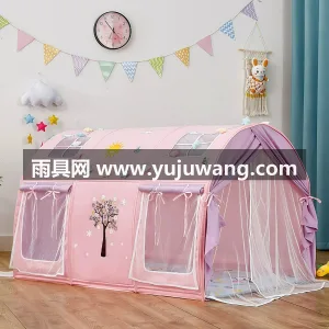 实心纤维支架 · 亲舒棉布 · 高密网纱 本款 1.6 米加长款儿童室内帐篷，由武 图5