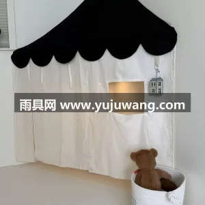 纯棉帆布 · 挂钩安装 本款儿童布制墙角帐篷游戏屋，由武汉本土大 图2