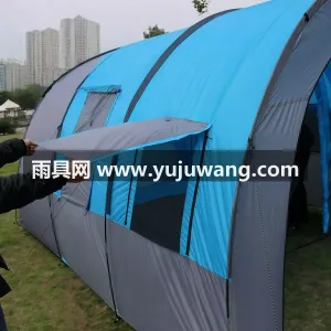 玻璃钢支架 · 本款户外多人烧烤野营大隧道帐篷，由武汉本 图3