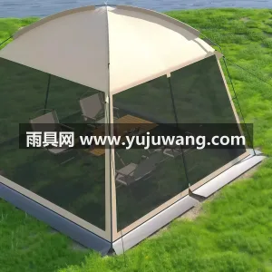 牛津布 · 玻璃纤维杆 本款超大穹顶帐篷天幕二合一产品，由武汉本 图5