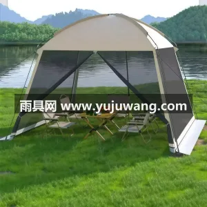 牛津布 · 玻璃纤维杆 本款超大穹顶帐篷天幕二合一产品，由武汉本 图6