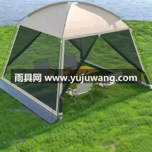 牛津布 · 玻璃纤维杆 本款超大穹顶帐篷天幕二合一产品，由武汉本 图4