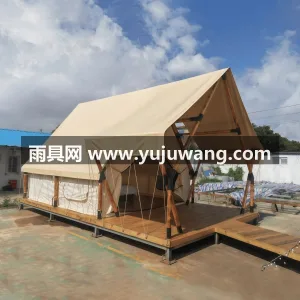 高密度牛津布 ·进口芬兰防腐实木 · 双 本款实木酒店帐篷由武汉本土大型雨伞供应服 图2