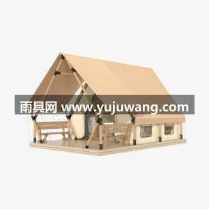 高密度牛津布 ·进口芬兰防腐实木 · 双 本款实木酒店帐篷由武汉本土大型雨伞供应服 图4