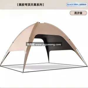 钛金黑胶牛津布 · 高密纤维基布 · 高 武汉本土大厂出品钛金黑胶天幕帐篷，专业户 图6