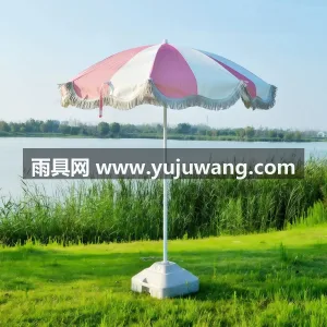 高密色织涤纶布 · 8-12根加粗铝合伞 武汉雨具供应链服务商直供时尚流苏网红太阳 图2