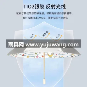 银胶图层 · 铝合金伞骨 · 聚酯纤维伞 武汉大型雨具源头供应链供货女款太阳伞，主 图3