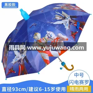 黑胶+玻纤 · 防晒防水 本款自动儿童雨伞由武汉雨具供应链服务专业 图5