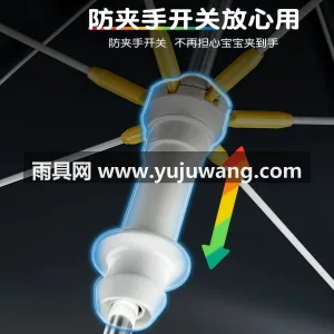 黑胶+玻纤 · 防晒防水 本款儿童晴雨遮阳伞由武汉雨具供应链服务专 图5