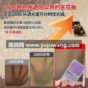 加粗加厚镀锌钢管/航空级铝合金伞杆 ·  武汉雨具供应链服务商直供全系列户外太阳伞 图3