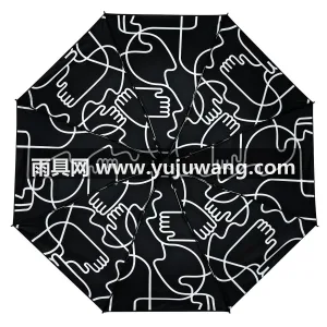 黑胶图层 · 高密度伞布 · 铁杆骨架 武汉大型雨具源头供应链供货全自动晴雨伞， 图6