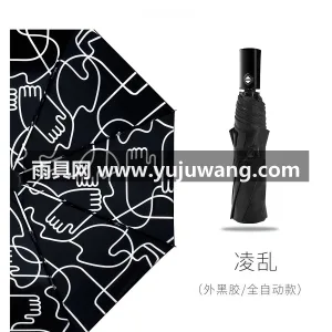 黑胶图层 · 高密度伞布 · 铁杆骨架 武汉大型雨具源头供应链供货全自动晴雨伞， 图5