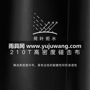 碰击布+玻纤 · 高密防水 本款英伦商务全自动折叠雨伞由武汉雨具供应 图4