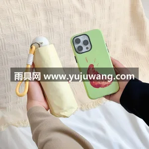 彩胶布料 · 铝合金伞杆 武汉大型雨具源头供应链供货多巴胺迷你五折 图2