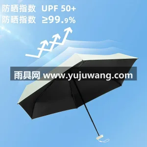 黑胶布料 · 抗风伞骨 · 纤维尾骨 武汉大型雨具源头供应链供货防晒口袋伞，专 图5