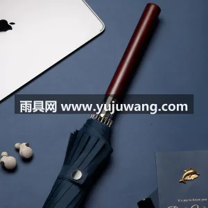 纳米超疏 · 稳重牢靠 本款自动木长柄雨伞由武汉雨具供应链服务匠 图1