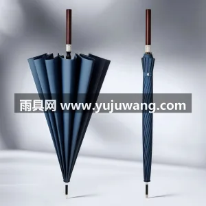 纳米超疏 · 稳重牢靠 本款自动木长柄雨伞由武汉雨具供应链服务匠 图5
