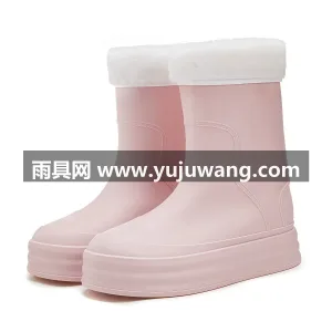 PVC材质 · 升级收缩设计 武汉大型雨具源头供应链供货女款中筒雨鞋， 图6