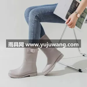 PVC材质 · 舒适内里布 · 一体成型 武汉大型雨具源头供应链供货新型女款雨鞋， 图4