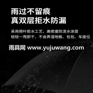 碰击布+纳米超疏 · 荷氏防水 本款双层自动长柄雨伞由武汉雨具供应链服务 图5
