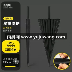 碰击布+纳米超疏 · 荷氏防水 本款长柄直杆雨伞由武汉雨具供应链服务源头 图6