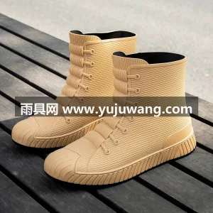PVC材质 · 舒适透气内里 · 耐磨防 武汉大型雨具源头供应链供货男士中筒雨鞋， 图3