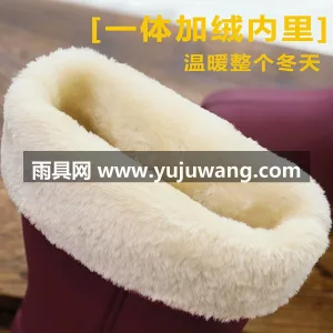 环保EVA材质 · 加绒保暖内里 · 一 武汉大型雨具供应链供货女款加绒雨鞋，专为 图6