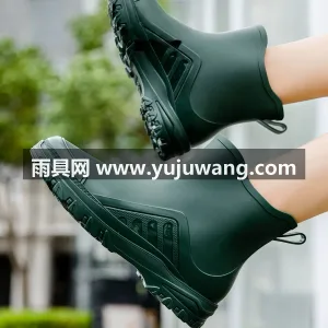 可拆卸加绒内胆 · PVC材质 · 防滑 武汉大型雨具供应链供货德系精工女款雨鞋， 图2