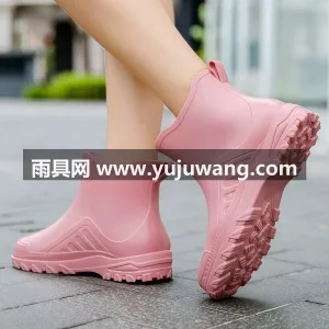 可拆卸加绒内胆 · PVC材质 · 防滑 武汉大型雨具供应链供货德系精工女款雨鞋， 图6
