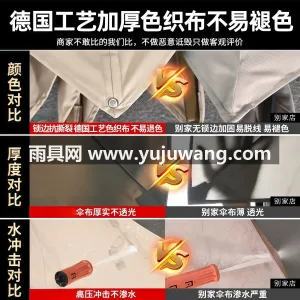高密加厚210T涤纶牛津布 · 主杆伞骨 武汉大型雨具供应链服务商直供户外小型半边 图5