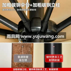 高密加厚210T涤纶牛津布 · 主杆伞骨 武汉大型雨具供应链服务商直供户外小型半边 图6